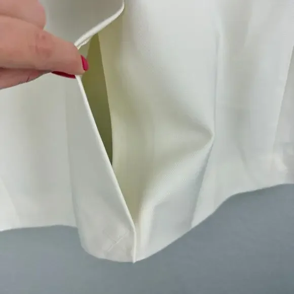 Madewell NWT Tuxedo Blazer Winter White L Double Breasted Ivory Office Timeless - Picture 7 of 11